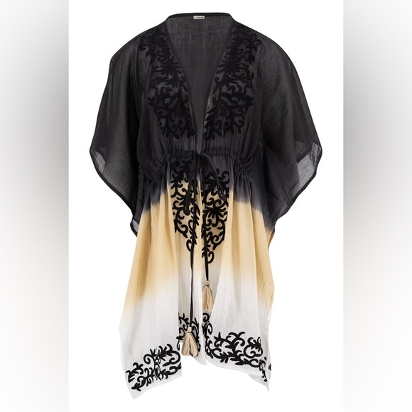 IBIZAMODE FLORA KIMONO BLACK - BNWT - ONE SIZE - Picture 7 of 8